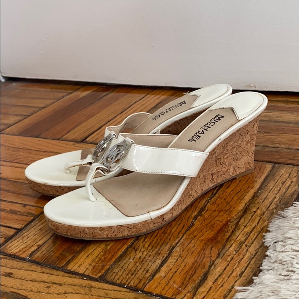 Michael Kors cork wedges